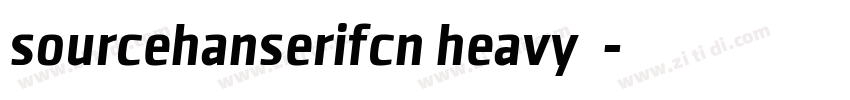 sourcehanserifcn heavy下载字体转换